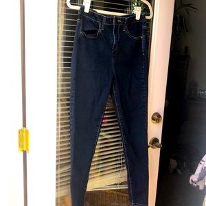 Women’s dark wash blue jean Leggings